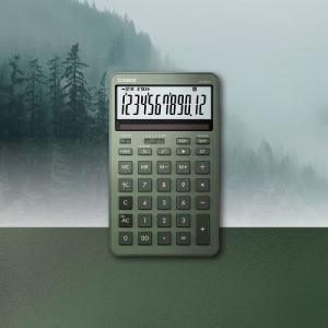 CASIO JW-200DQ-GN 12位計數機 金屬面板 纖巧桌上型