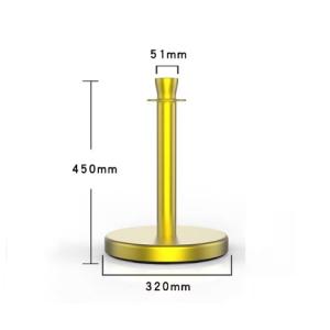 FAX88 45CM 皇冠頭禮賓桿 金 不連掛繩