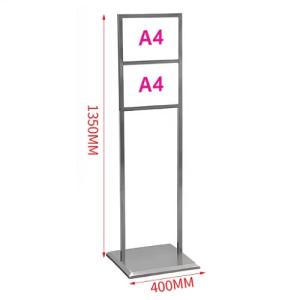 FAX88 雙層A4不銹鋼指示牌 商場 管理處常用 400x400x1350mm