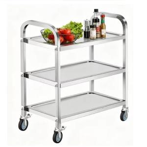 AUTOMAX 三層304不銹鋼送餐車 FTL3304