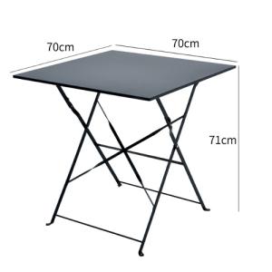 AUTOMAX 鐵藝方形折疊桌 70x70x71cm