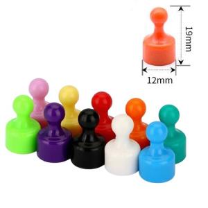 強力磁石圖釘 12mm x 19mm 雜色10粒裝