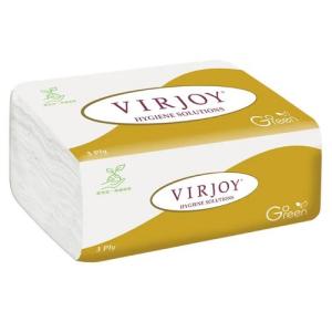 Virjoy 抽取式面紙  金色軟抽面紙 3層立體壓花紙巾 原箱50包  YR35HS100