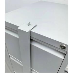 AUTOMAX 四抽帶鎖一字抽掛文件鋼櫃 掛快勞櫃 附外扣鎖柱 機密文件櫃 W460 x D620 x H1330 mm