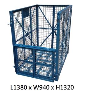 六輪廢紙車 L1380 x W940 x H1320 承重約800KG 回收籠 廢紙籠