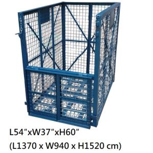 六輪廢紙車 L54 x W37 x H60 吋 承重約800KG 回收籠 廢紙籠