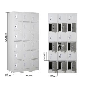 FAX88 18門Locker 帶鎖更衣櫃 帶鎖掛衣櫃 1800x900x350mm 有鎖