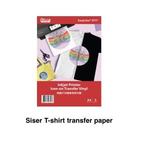 SISER EasyColor DTV  噴墨打印機專用印燙膜 A4 5張裝